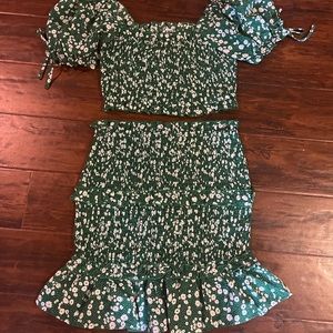 Green Princess Polly Floral Set